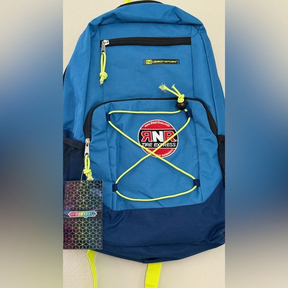 Blue Backpack with Yellow Accents - Picture 6 of 7